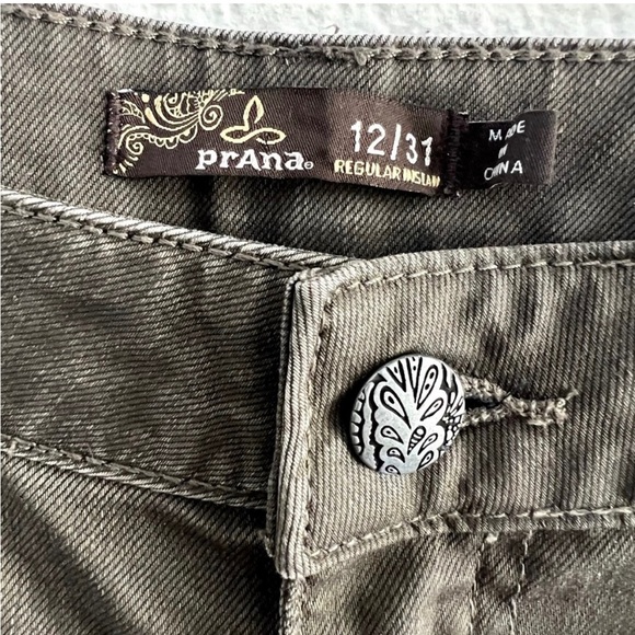 PRANA Women's size 31 Dark Mud Kayla Straight Leg Pant Organic Cotton Outdoor - Picture 5 of 7